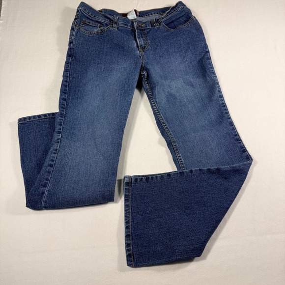 Jordache Denim - Jordache Low Rise Stretch Jeans 13/14 Petite Blue Medium Wash Bootcut Y2K Denim